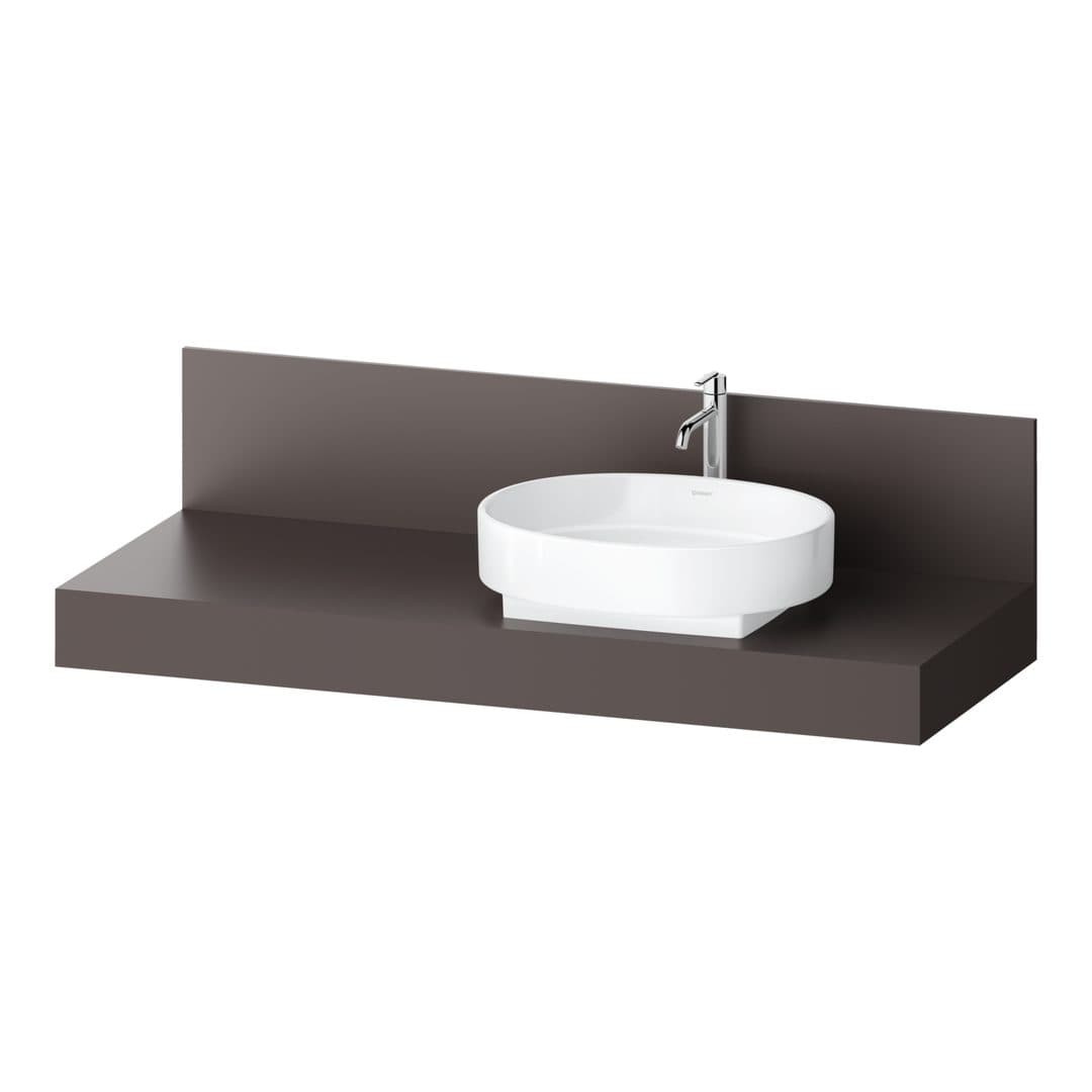Duravit Balcoon – Πάγκος Νιπτήρα – 1400 mm, νιπτήρας δεξιά – Slate Brown Matt, Decor (BA90600IGIG0000)