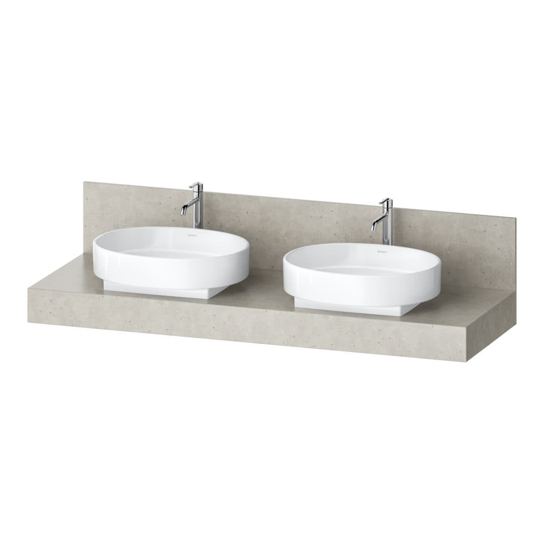 Duravit Balcoon – Πάγκος Νιπτήρα – 1600 mm, διπλός νιπτήρας – Concrete Structure Matt (BA90690ICIC0000)