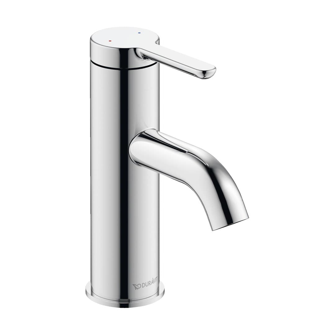 Duravit C.1 – Μπαταρία Νιπτήρα – S, χωρίς βαλβίδα – Chrome High Gloss (C11010002010)