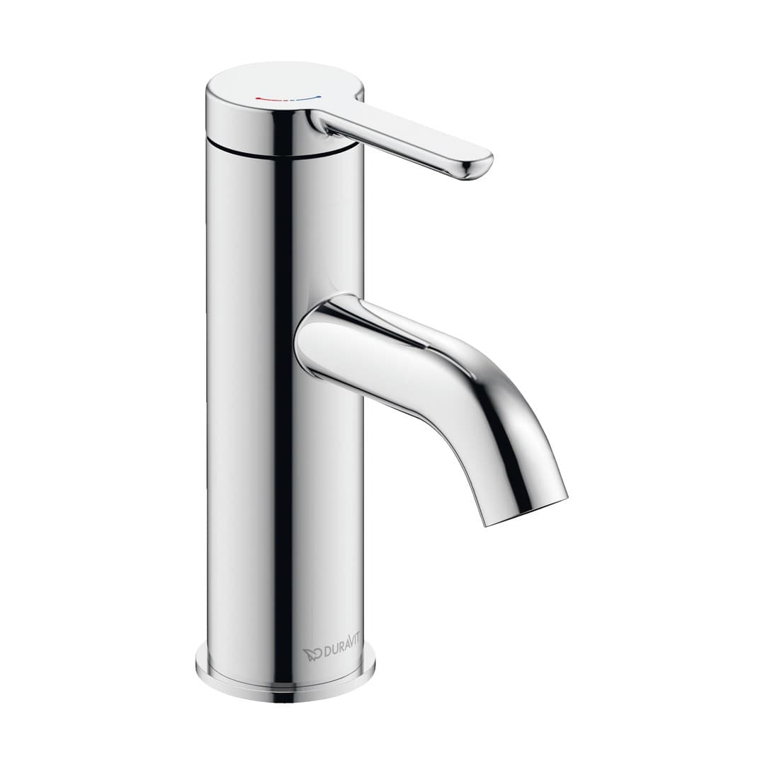 Duravit C.1 – Μπαταρία Νιπτήρα – S, FreshStart, MinusFlow, χωρίς βαλβίδα – Chrome High Gloss (C11013002010)