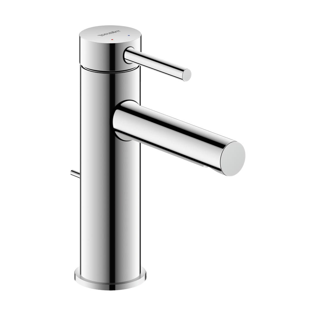 Duravit Circle – Μπαταρία Νιπτήρα – M, με βαλβίδα, σύνδεση σπιράλ 3/8" – Chrome High Gloss (CE1020001010)