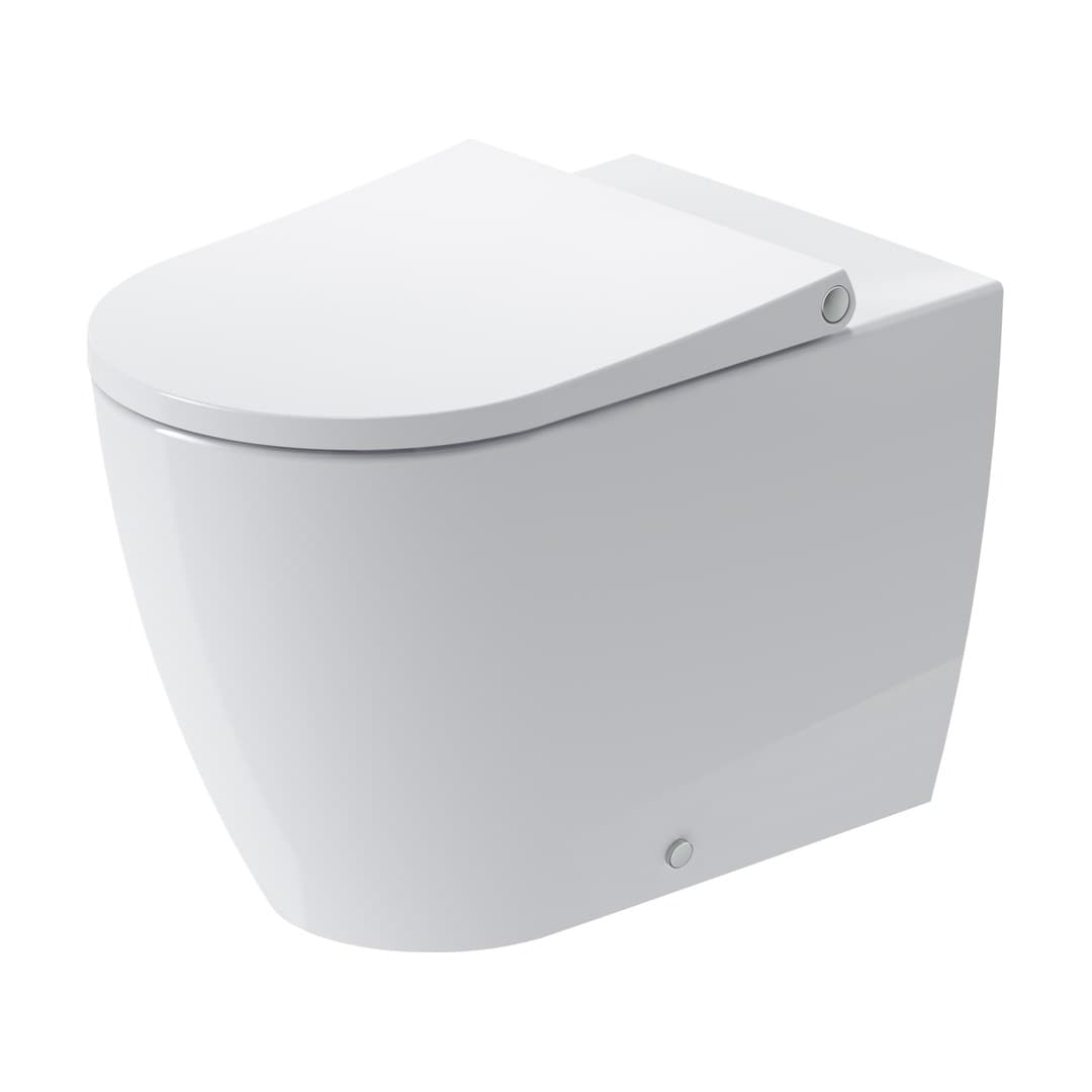Duravit Bento Starck Box – Λεκάνη Δαπέδου – 370×600 mm, σετ με κάθισμα – White High Gloss (D4600100)