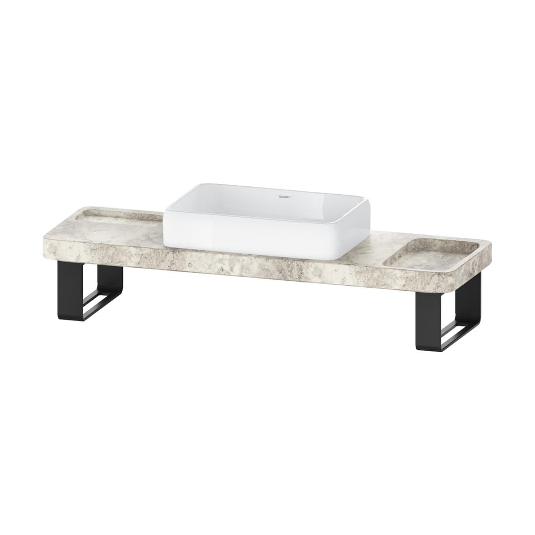 Duravit Collection One – Νιπτήρας Επικαθήμενος – 1400×450 mm, χωρίς οπή, χωρίς υπερχείλιση – White High Gloss (D4800800)