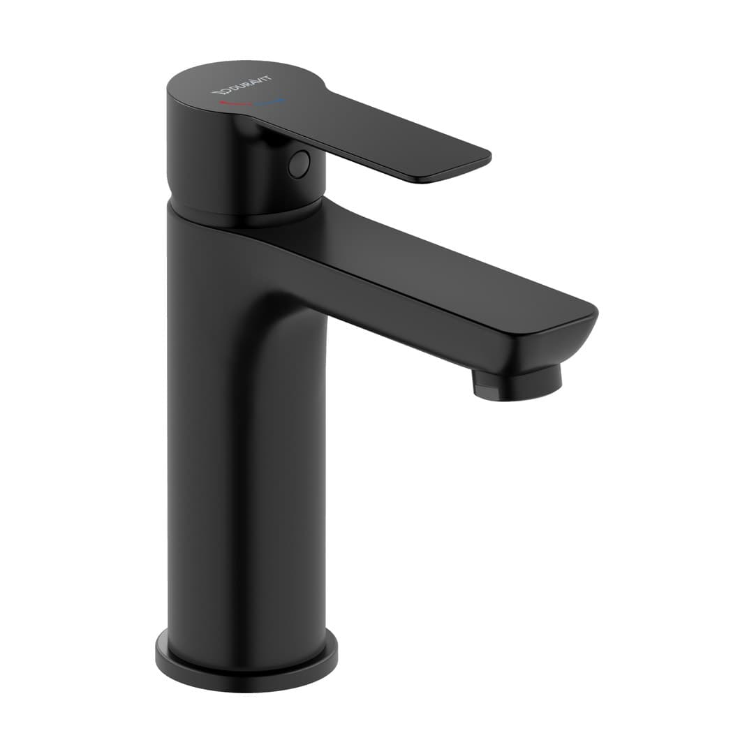 Duravit D-Code – Μπαταρία Νιπτήρα – M, FreshStart, MinusFlow, χωρίς βαλβίδα – Black Matt (DC1023002046)