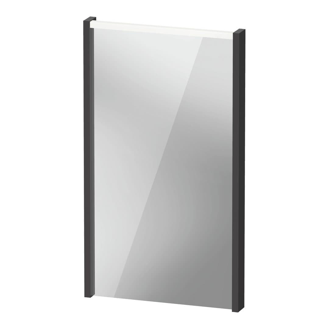 Duravit D-Code – Καθρέπτης Μπάνιου – 400×700 mm, με φωτισμό LED – Graphite Matt (DC7075049490000)