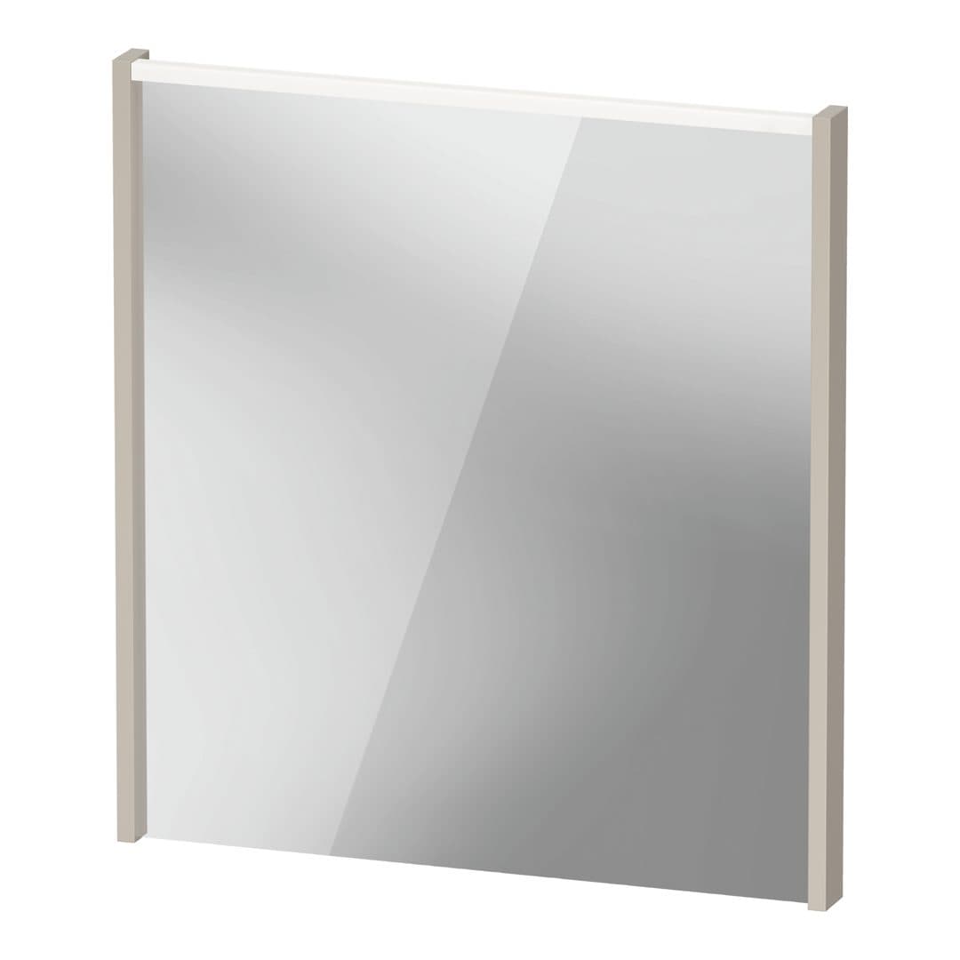 Duravit D-Code – Καθρέπτης Μπάνιου – 650×700 mm, με φωτισμό LED – Taupe Matt (DC7076091910000)