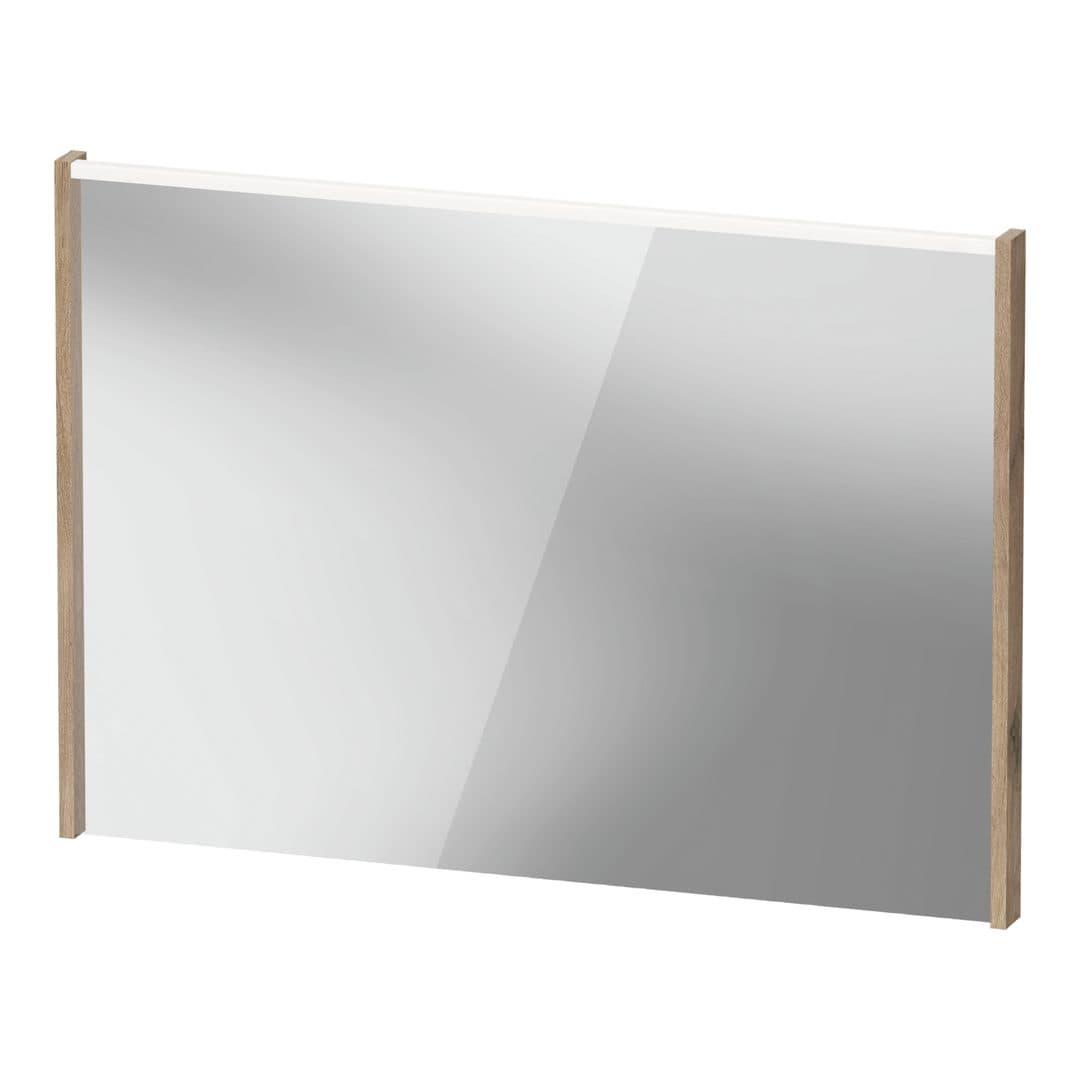 Duravit D-Code – Καθρέπτης Μπάνιου – 1000×700 mm, με φωτισμό LED – Marbled Oak Matt (DC7078055550000)