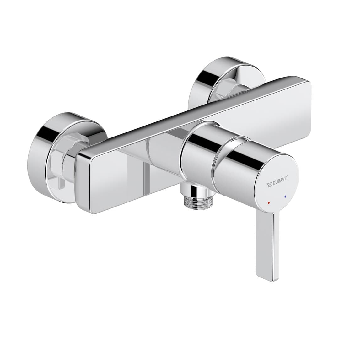 Duravit D-Neo – Μπαταρία Λουτρού Τοίχου – για ντους – Chrome High Gloss (DE4230000010)