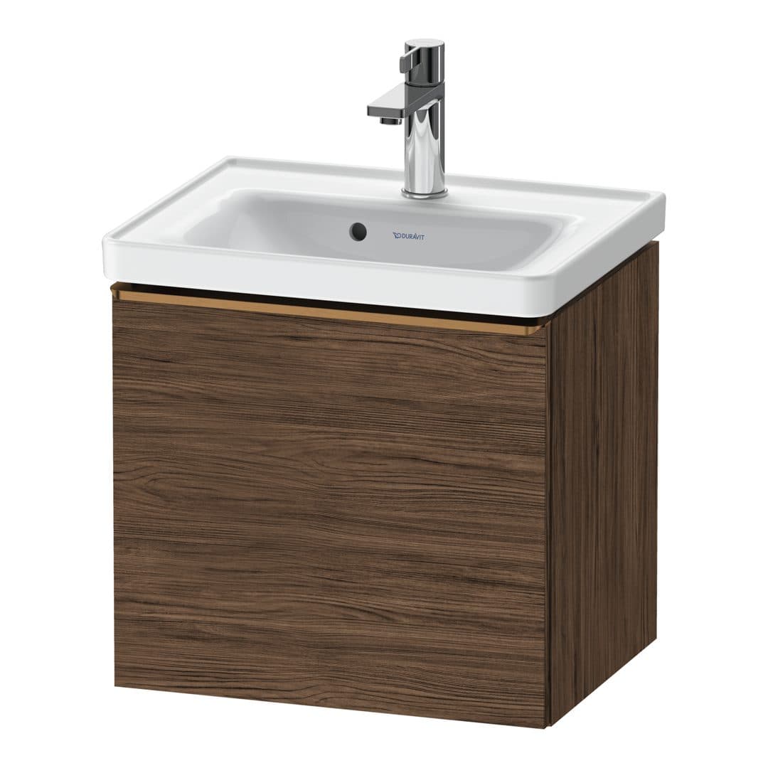 Duravit D-Neo – Έπιπλο Νιπτήρα – 484 mm, 1 συρτάρι, νιπτήρας κέντρο, 484 x 372 x 440 mm, Bronze Brushed – Walnut dark Matt, Decor (DE4248004210000)