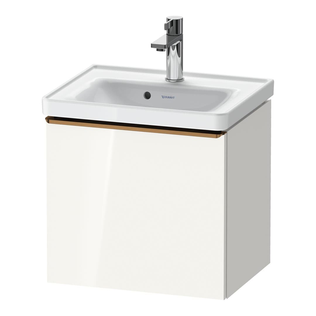 Duravit D-Neo – Έπιπλο Νιπτήρα – 484 mm, 1 συρτάρι, νιπτήρας κέντρο, 484 x 372 x 440 mm, Bronze Brushed – White High Gloss, Decor (DE4248004220000)
