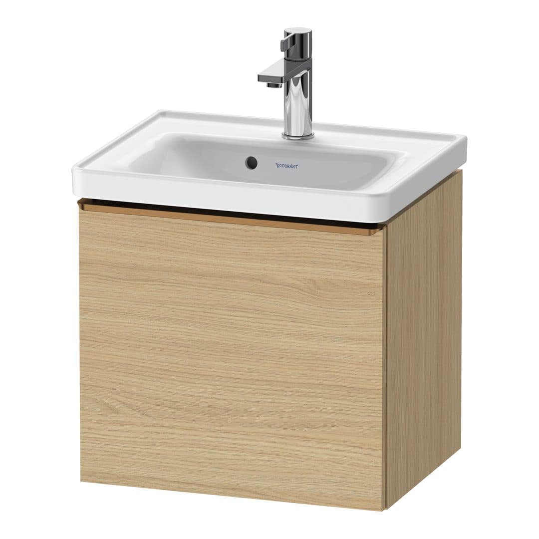 Duravit D-Neo – Έπιπλο Νιπτήρα – 484 mm, 1 συρτάρι, νιπτήρας κέντρο, 484 x 372 x 440 mm, Bronze Brushed – Natural oak, Decor (DE4248004300000)