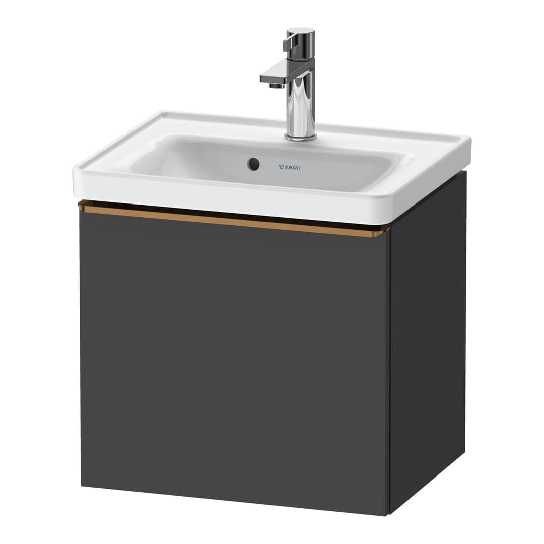 Duravit D-Neo – Έπιπλο Νιπτήρα – 484 mm, 1 συρτάρι, νιπτήρας κέντρο, 484 x 372 x 440 mm, Bronze Brushed – Graphite Matt, Decor (DE4248004490000)