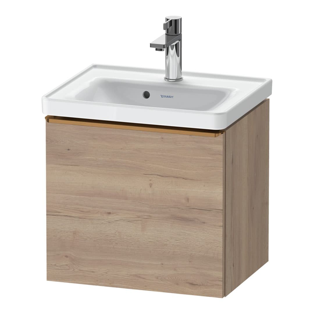 Duravit D-Neo – Έπιπλο Νιπτήρα – 484 mm, 1 συρτάρι, νιπτήρας κέντρο, 484 x 372 x 440 mm, Bronze Brushed – Marbled Oak Matt, Decor (DE4248004550000)