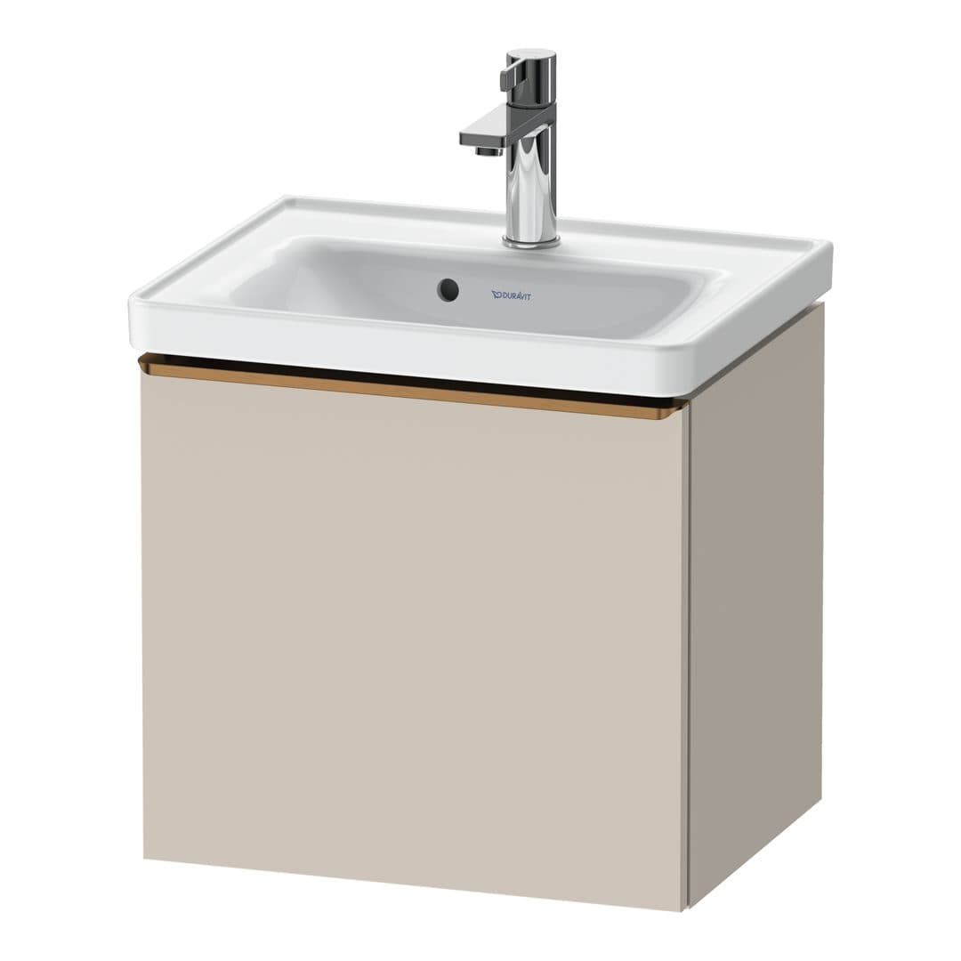 Duravit D-Neo – Έπιπλο Νιπτήρα – 484 mm, 1 συρτάρι, νιπτήρας κέντρο, 484 x 372 x 440 mm, Bronze Brushed – Taupe Matt, Decor (DE4248004910000)