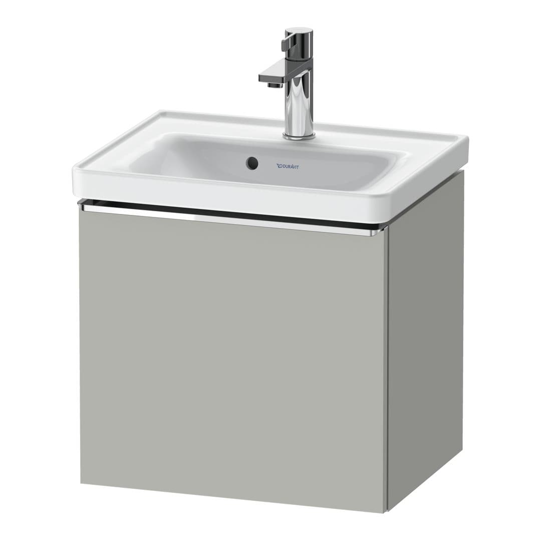 Duravit D-Neo – Έπιπλο Νιπτήρα – 484 mm, 1 συρτάρι, νιπτήρας κέντρο, 484 x 372 x 440 mm, Chrome High Gloss – Concrete grey Matt, Decor (DE4248010070000)