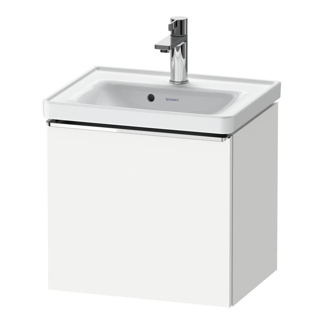 Duravit D-Neo – Έπιπλο Νιπτήρα – 484 mm, 1 συρτάρι, νιπτήρας κέντρο, 484 x 372 x 440 mm, Chrome High Gloss – White Matt, Decor (DE4248010180000)