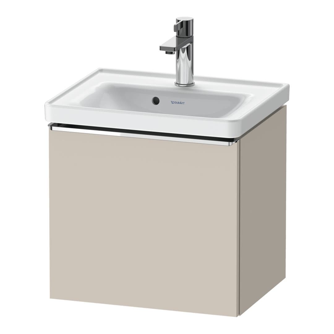 Duravit D-Neo – Έπιπλο Νιπτήρα – 484 mm, 1 συρτάρι, νιπτήρας κέντρο, 484 x 372 x 440 mm, Chrome High Gloss – Taupe Matt, Decor (DE4248010910000)