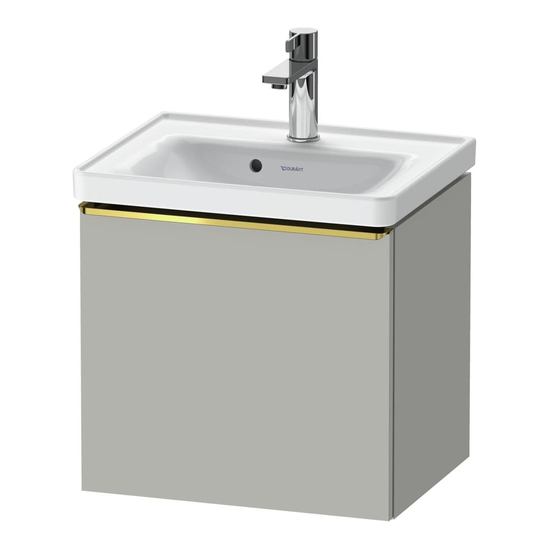 Duravit D-Neo – Έπιπλο Νιπτήρα – 484 mm, 1 συρτάρι, νιπτήρας κέντρο, 484 x 372 x 440 mm, Gold Polished – Concrete grey Matt, Decor (DE4248034070000)