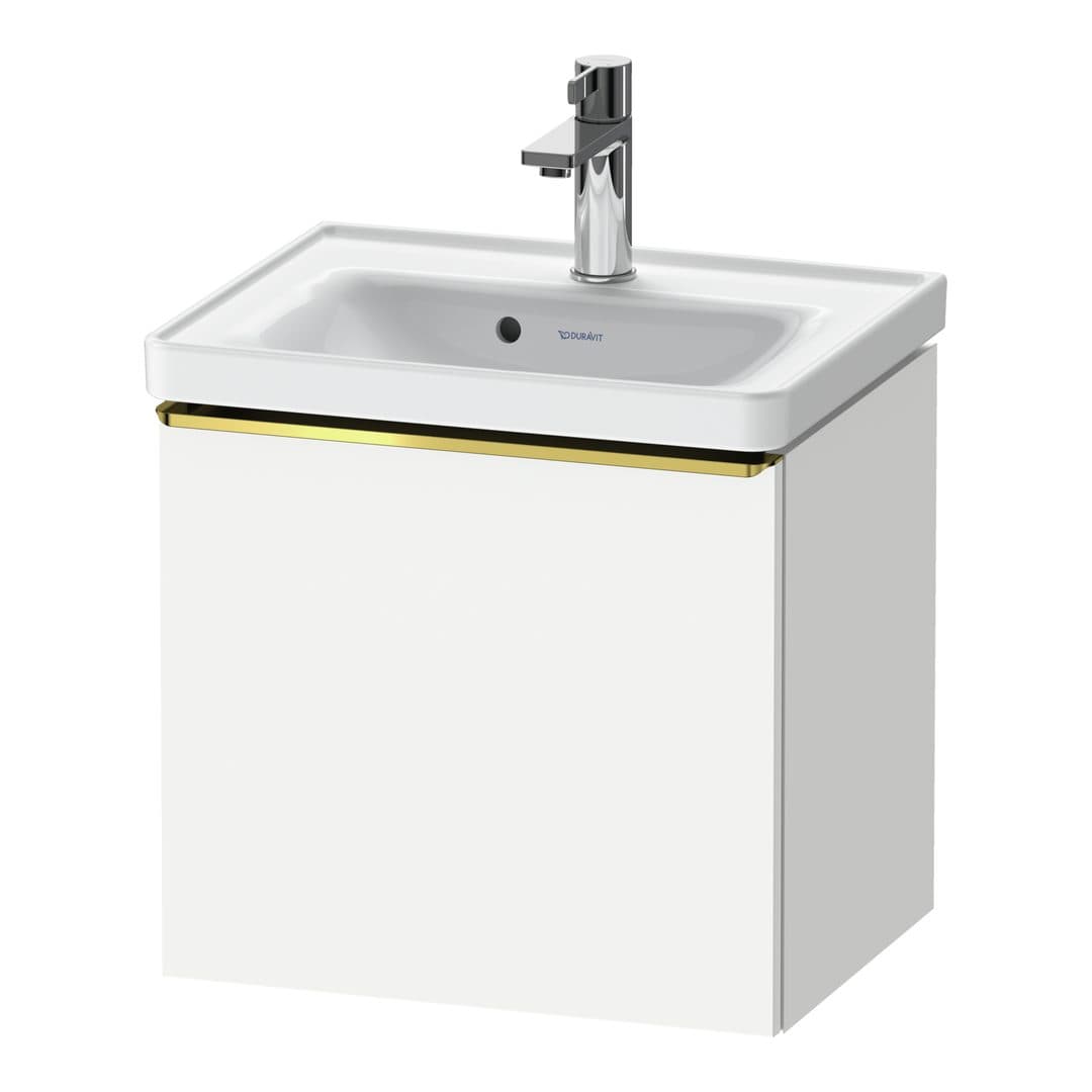 Duravit D-Neo – Έπιπλο Νιπτήρα – 484 mm, 1 συρτάρι, νιπτήρας κέντρο, 484 x 372 x 440 mm, Gold Polished – White Matt, Decor (DE4248034180000)
