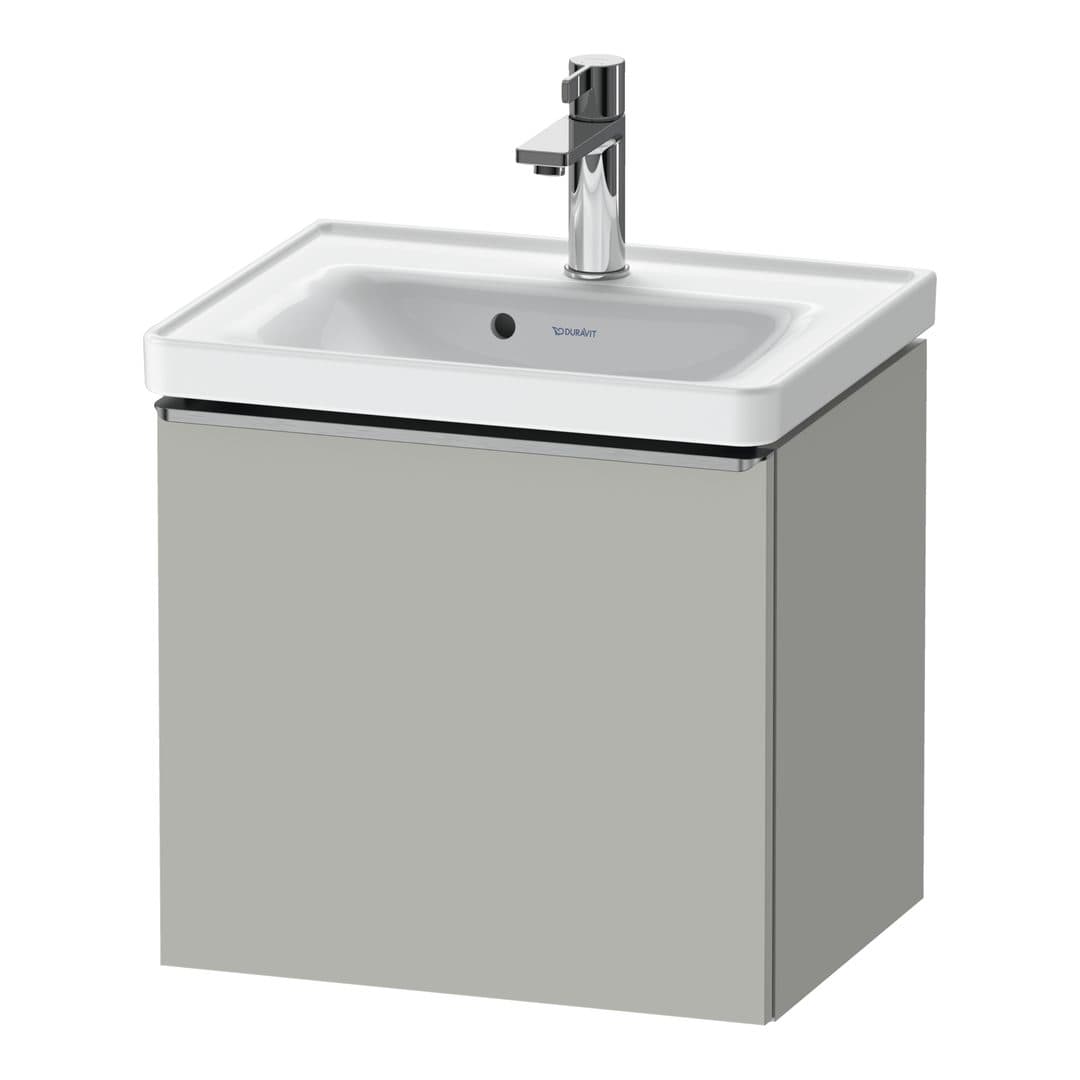 Duravit D-Neo – Έπιπλο Νιπτήρα – 484 mm, 1 συρτάρι, νιπτήρας κέντρο, 484 x 372 x 440 mm, Stainless steel Brushed – Concrete grey Matt, Decor (DE4248070070000)