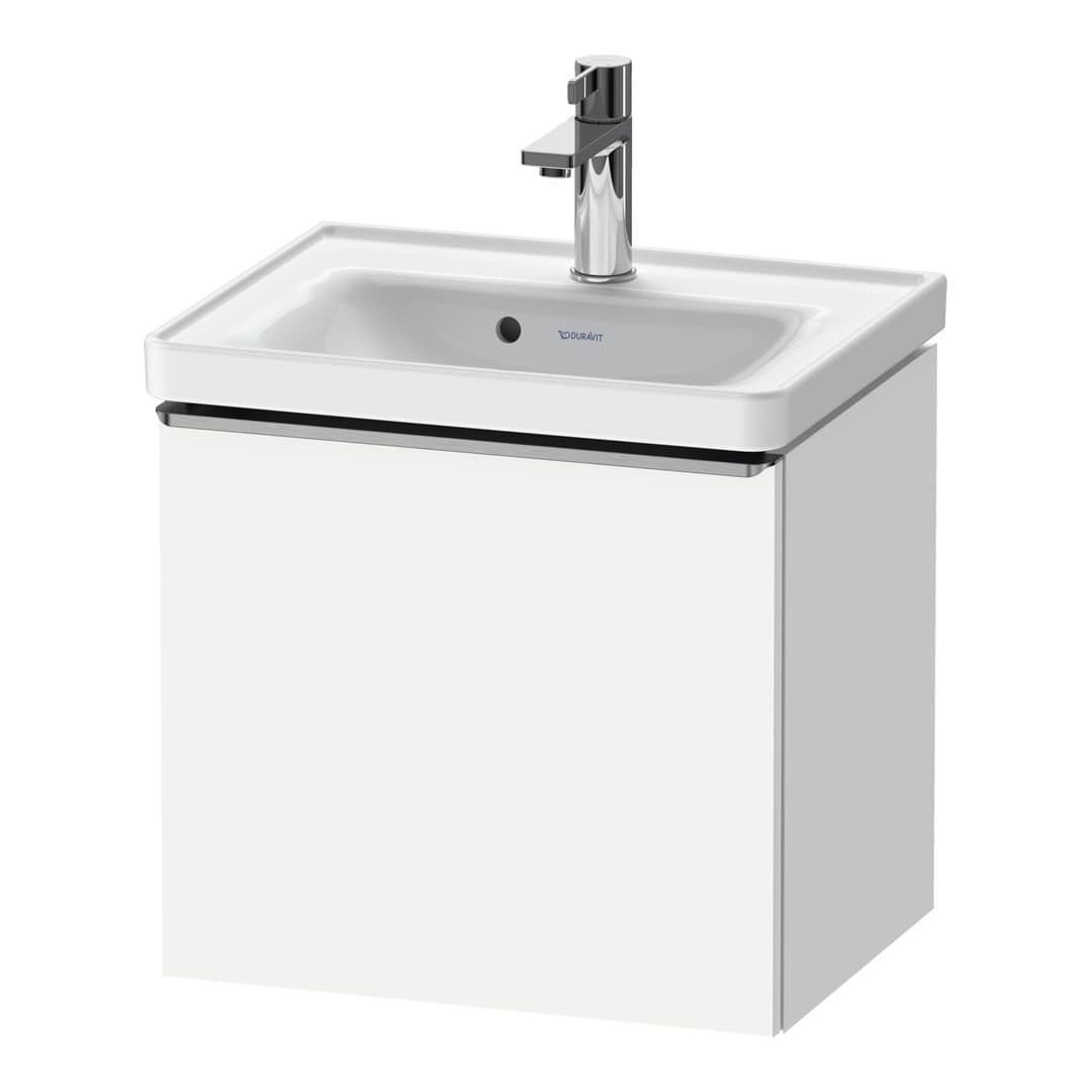 Duravit D-Neo – Έπιπλο Νιπτήρα – 484 mm, 1 συρτάρι, νιπτήρας κέντρο, 484 x 372 x 440 mm, Stainless steel Brushed – White Matt, Decor (DE4248070180000)