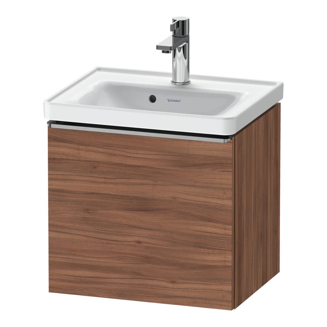 Duravit D-Neo – Έπιπλο Νιπτήρα – 484 mm, 1 συρτάρι, νιπτήρας κέντρο, 484 x 372 x 440 mm, Stainless steel Brushed – Walnut Matt, Decor (DE4248070790000)