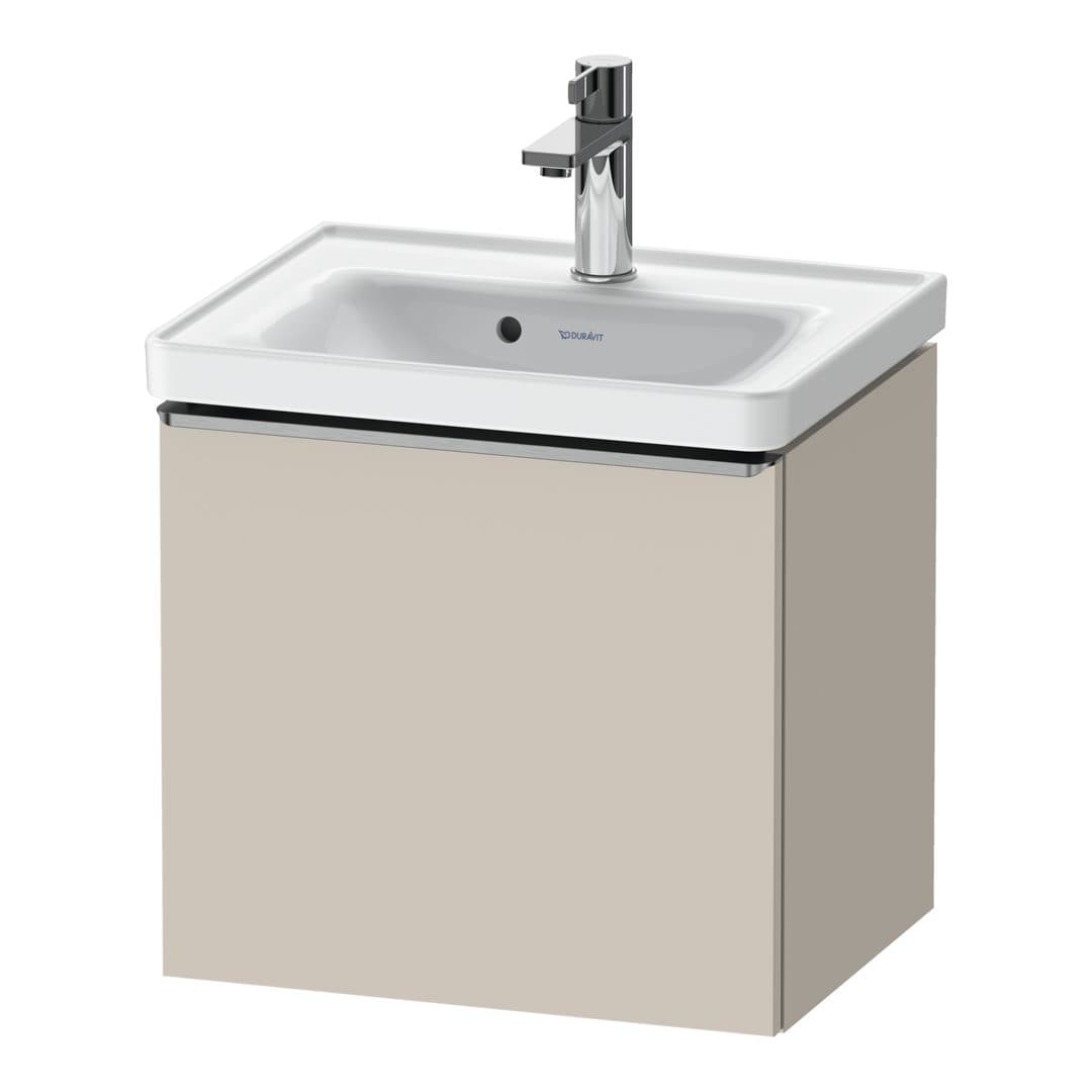 Duravit D-Neo – Έπιπλο Νιπτήρα – 484 mm, 1 συρτάρι, νιπτήρας κέντρο, 484 x 372 x 440 mm, Stainless steel Brushed – Taupe Matt, Decor (DE4248070910000)