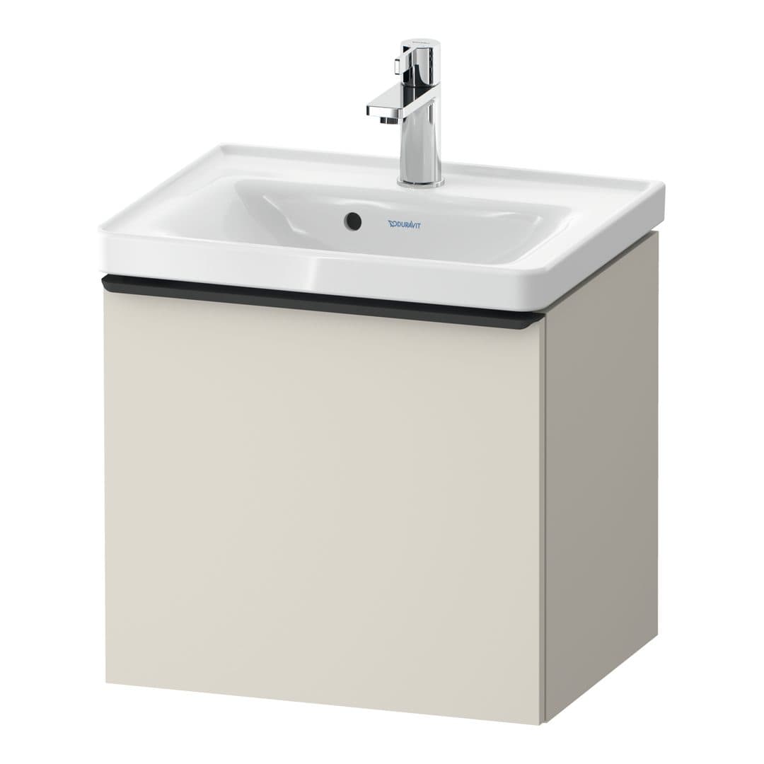 Duravit D-Neo – Έπιπλο Νιπτήρα – 484 mm, 1 συρτάρι, νιπτήρας κέντρο, 484 x 372 x 440 mm, Diamond black Matt – Taupe Matt, Decor (DE42480BD910000)