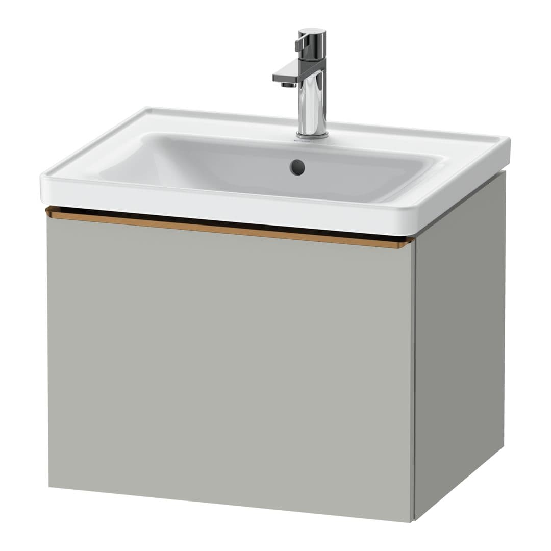 Duravit D-Neo – Έπιπλο Νιπτήρα – 584 mm, 1 συρτάρι, νιπτήρας κέντρο, 584 x 452 x 440 mm, Bronze Brushed – Concrete grey Matt, Decor (DE4249004070000)