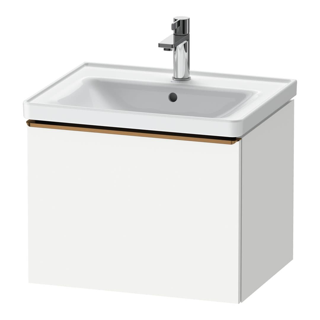 Duravit D-Neo – Έπιπλο Νιπτήρα – 584 mm, 1 συρτάρι, νιπτήρας κέντρο, 584 x 452 x 440 mm, Bronze Brushed – White Matt, Decor (DE4249004180000)