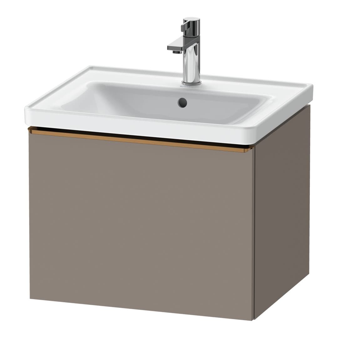 Duravit D-Neo – Έπιπλο Νιπτήρα – 584 mm, 1 συρτάρι, νιπτήρας κέντρο, 584 x 452 x 440 mm, Bronze Brushed – Basalte Matt, Decor (DE4249004430000)