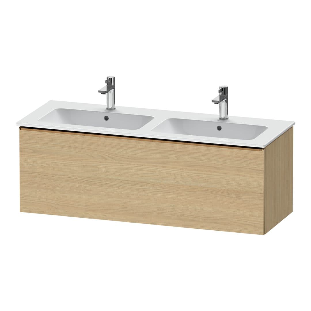 Duravit D-Neo – Έπιπλο Νιπτήρα – 1280 mm, 1 συρτάρι, Bronze Brushed – Natural oak, Decor (DE4265004300000)