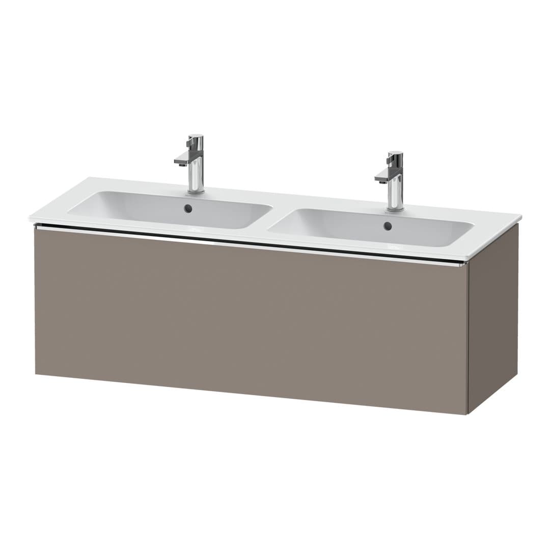 Duravit D-Neo – Έπιπλο Νιπτήρα – 1280 mm, 1 συρτάρι, Chrome High Gloss – Basalte Matt, Decor (DE4265010430000)