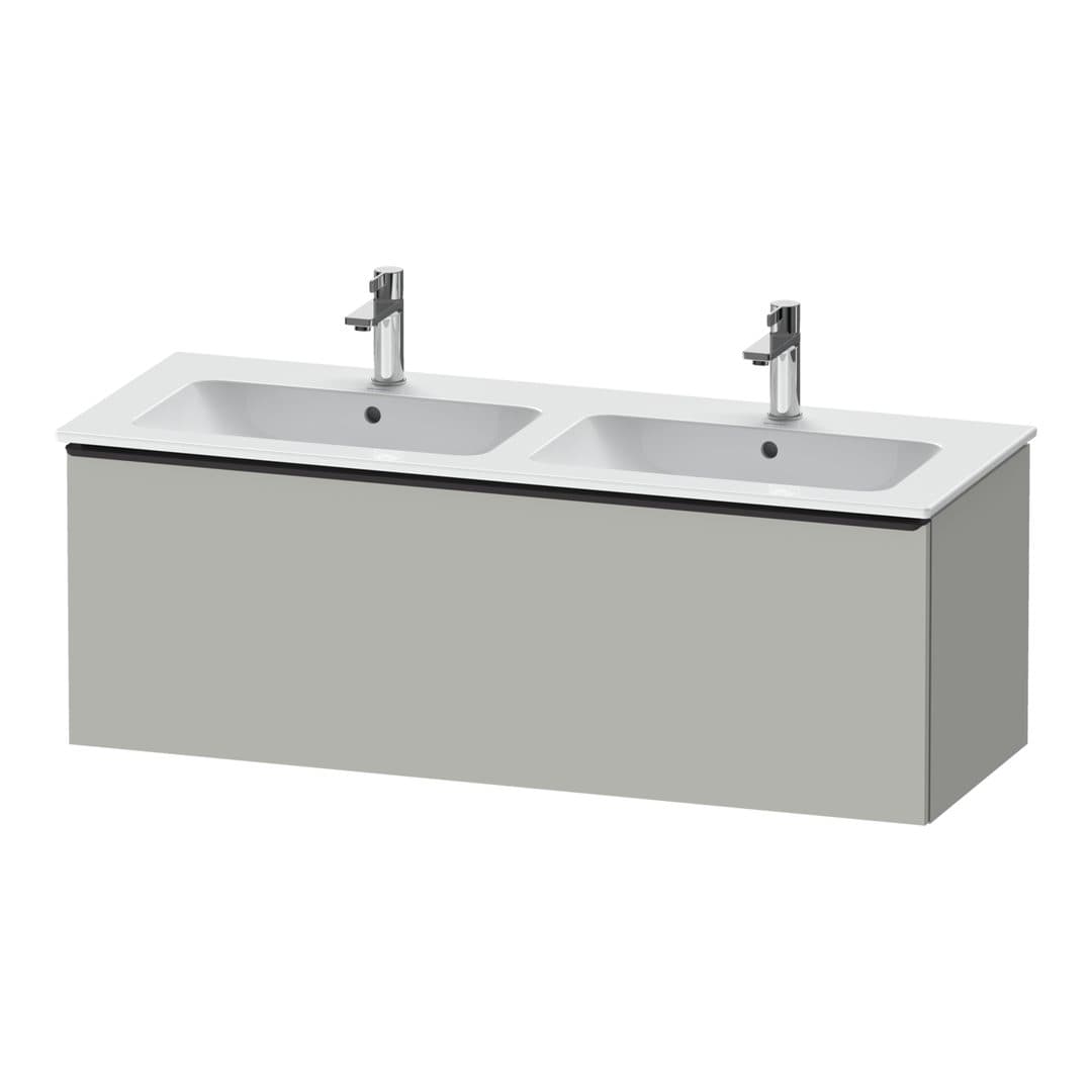 Duravit D-Neo – Έπιπλο Νιπτήρα – 1280 mm, 1 συρτάρι, Diamond black Matt – Concrete grey Matt, Decor (DE42650BD070000)