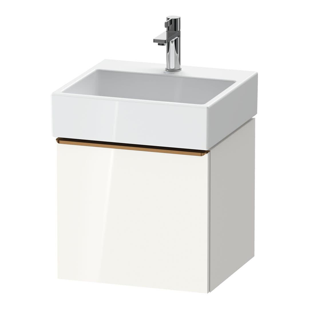 Duravit D-Neo – Έπιπλο Νιπτήρα – 484 mm, 1 συρτάρι, νιπτήρας κέντρο, 484 x 442 x 440 mm, Bronze Brushed – White High Gloss, Decor (DE4270004220000)