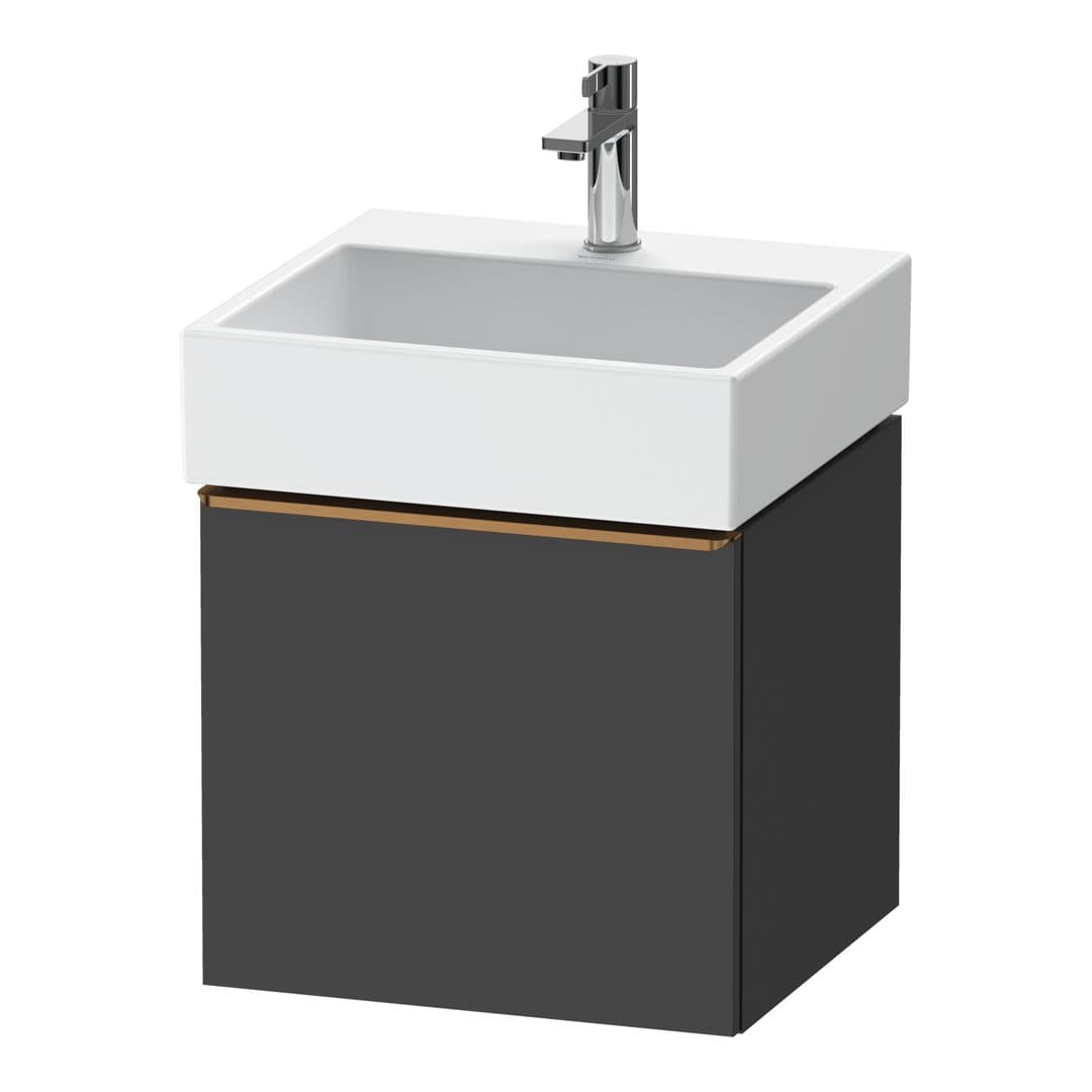 Duravit D-Neo – Έπιπλο Νιπτήρα – 484 mm, 1 συρτάρι, νιπτήρας κέντρο, 484 x 442 x 440 mm, Bronze Brushed – Graphite Matt, Decor (DE4270004490000)