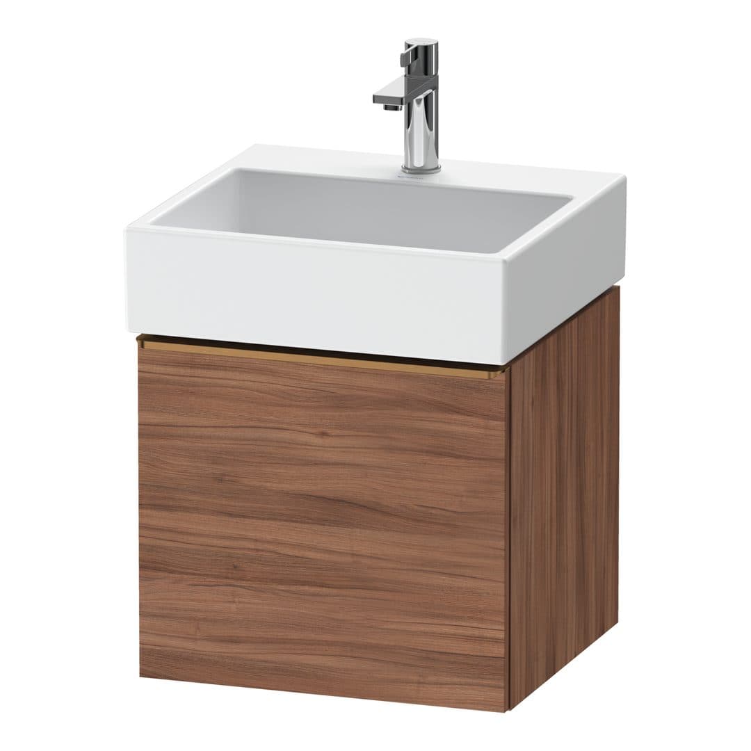 Duravit D-Neo – Έπιπλο Νιπτήρα – 484 mm, 1 συρτάρι, νιπτήρας κέντρο, 484 x 442 x 440 mm, Bronze Brushed – Walnut Matt, Decor (DE4270004790000)