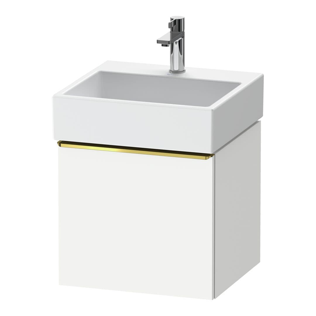 Duravit D-Neo – Έπιπλο Νιπτήρα – 484 mm, 1 συρτάρι, νιπτήρας κέντρο, 484 x 442 x 440 mm, Gold Polished – White Matt, Decor (DE4270034180000)