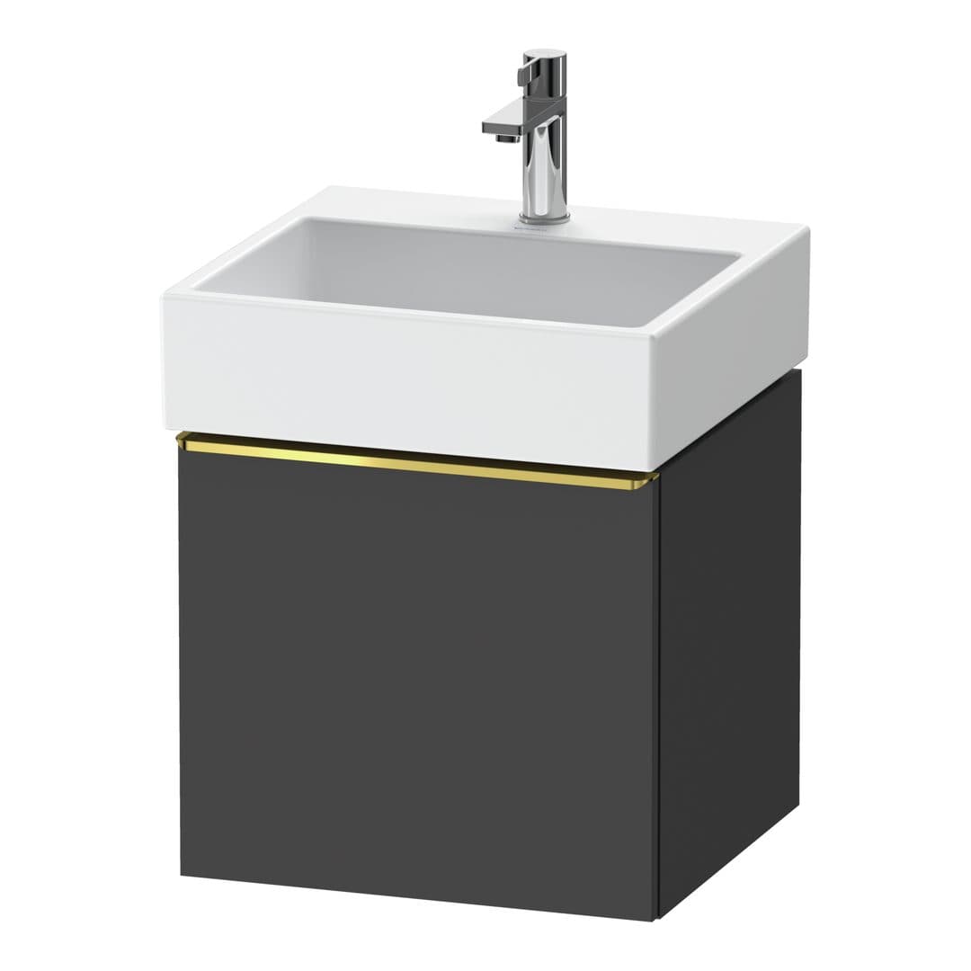 Duravit D-Neo – Έπιπλο Νιπτήρα – 484 mm, 1 συρτάρι, νιπτήρας κέντρο, 484 x 442 x 440 mm, Gold Polished – Graphite Matt, Decor (DE4270034490000)