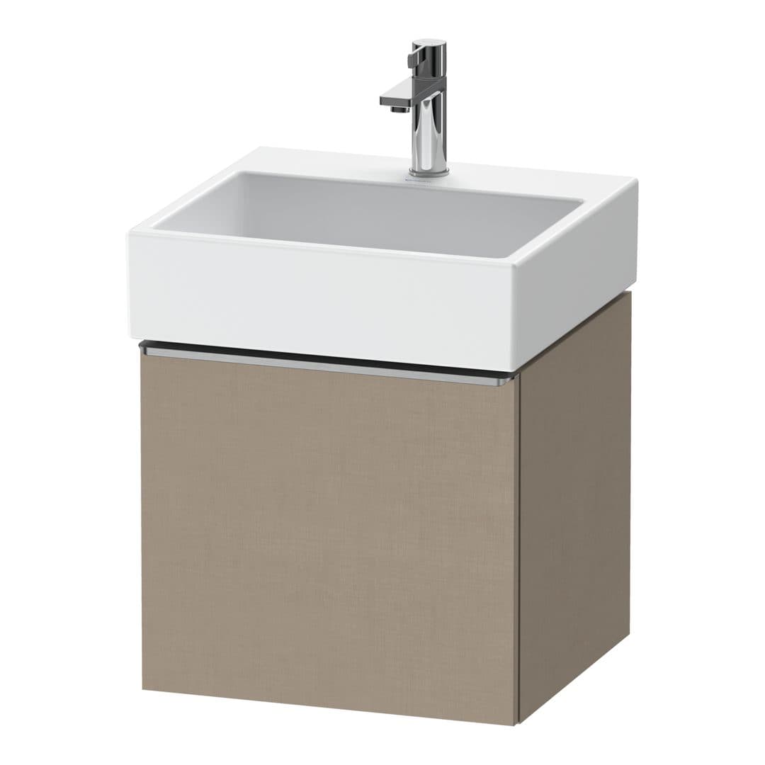 Duravit D-Neo – Έπιπλο Νιπτήρα – 484 mm, 1 συρτάρι, νιπτήρας κέντρο, 484 x 442 x 440 mm, Stainless steel Brushed – Linen Matt, Decor (DE4270070750000)