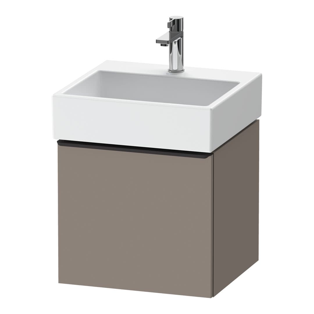 Duravit D-Neo – Έπιπλο Νιπτήρα – 484 mm, 1 συρτάρι, νιπτήρας κέντρο, 484 x 442 x 440 mm, Diamond black Matt – Basalte Matt, Decor (DE42700BD430000)