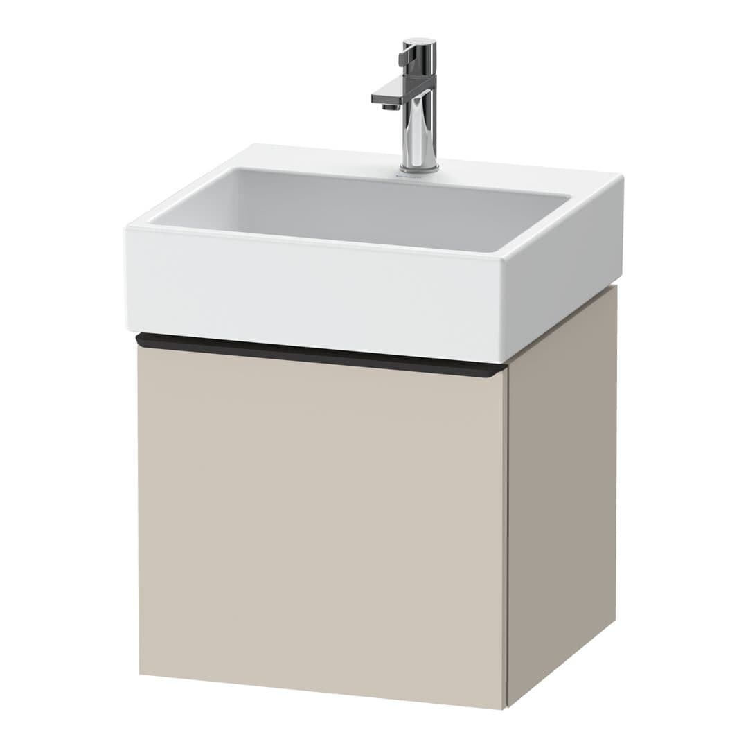 Duravit D-Neo – Έπιπλο Νιπτήρα – 484 mm, 1 συρτάρι, νιπτήρας κέντρο, 484 x 442 x 440 mm, Diamond black Matt – Taupe Matt, Decor (DE42700BD910000)