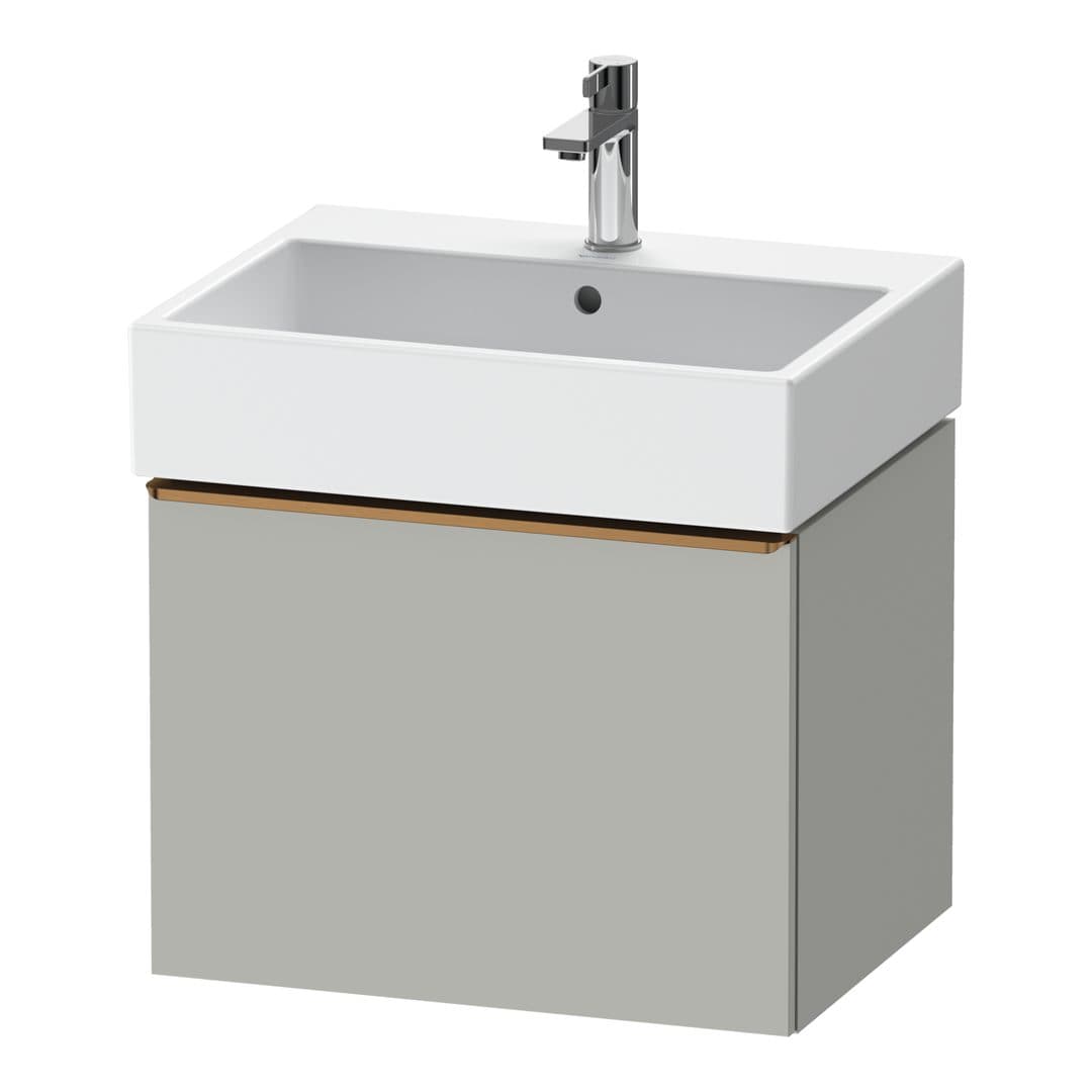 Duravit D-Neo – Έπιπλο Νιπτήρα – 584 mm, 1 συρτάρι, νιπτήρας κέντρο, 584 x 442 x 440 mm, Bronze Brushed – Concrete grey Matt, Decor (DE4271004070000)
