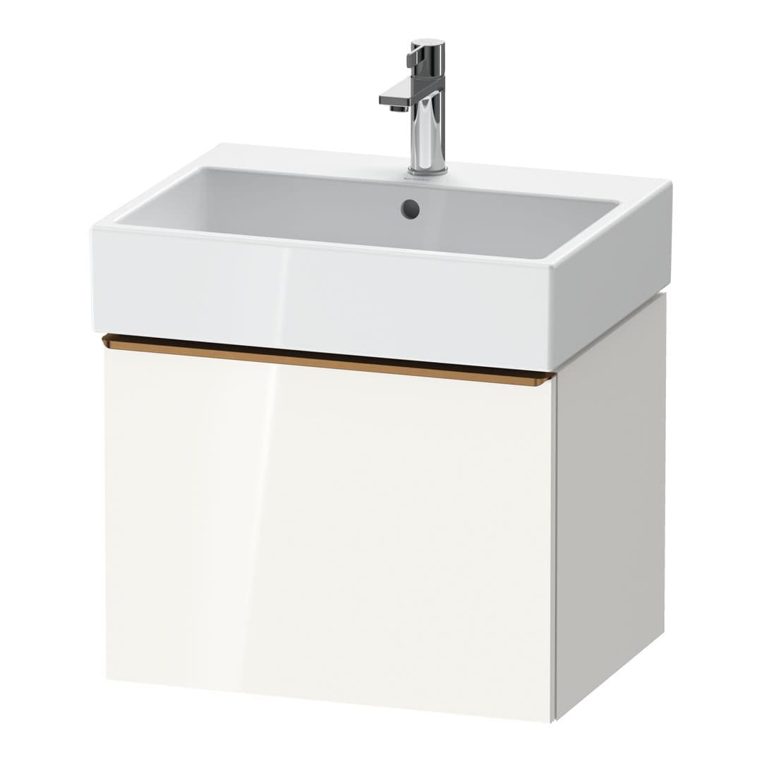 Duravit D-Neo – Έπιπλο Νιπτήρα – 584 mm, 1 συρτάρι, νιπτήρας κέντρο, 584 x 442 x 440 mm, Bronze Brushed – White High Gloss, Decor (DE4271004220000)
