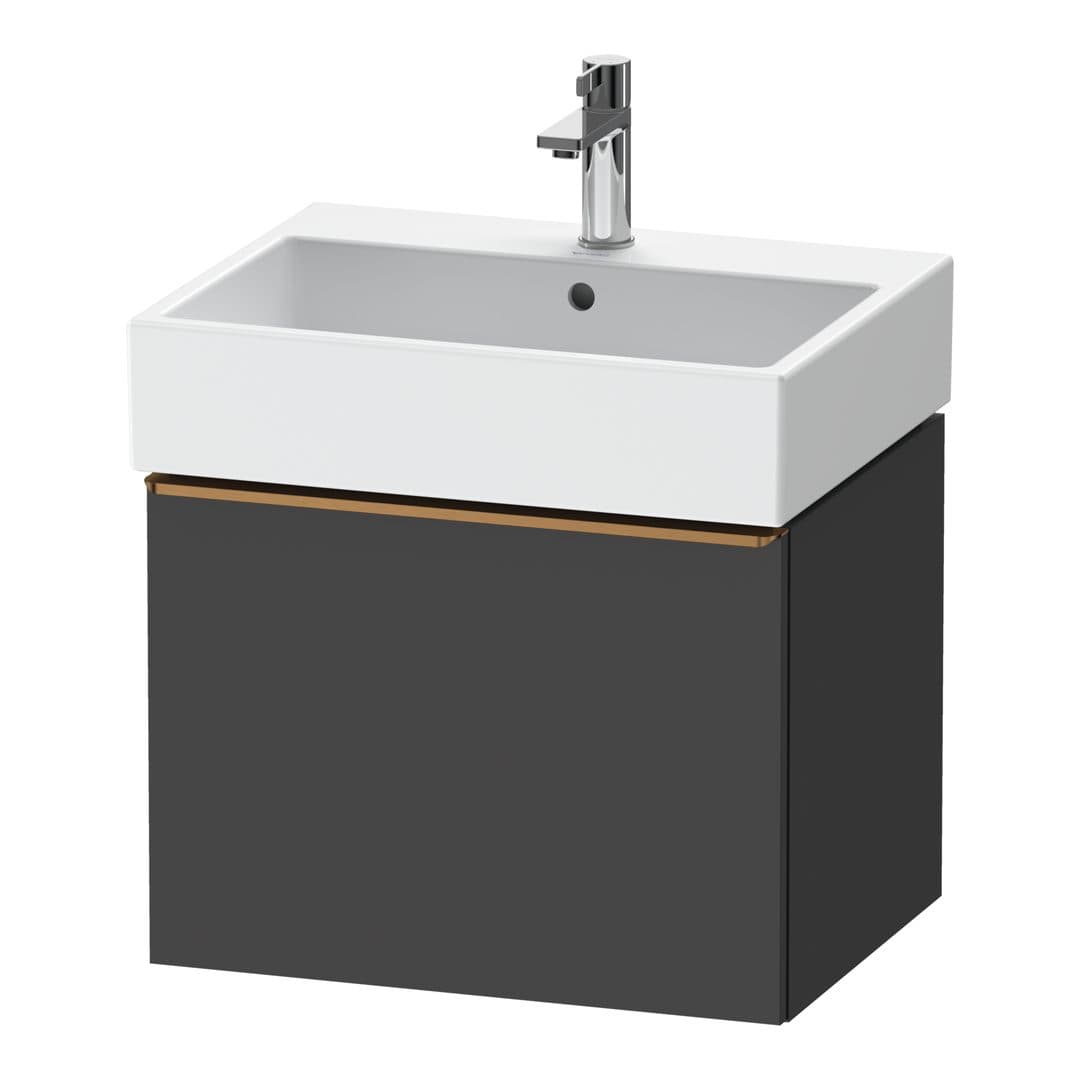 Duravit D-Neo – Έπιπλο Νιπτήρα – 584 mm, 1 συρτάρι, νιπτήρας κέντρο, 584 x 442 x 440 mm, Bronze Brushed – Graphite Matt, Decor (DE4271004490000)