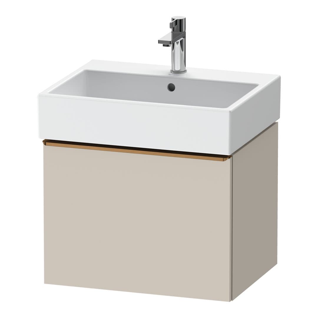 Duravit D-Neo – Έπιπλο Νιπτήρα – 584 mm, 1 συρτάρι, νιπτήρας κέντρο, 584 x 442 x 440 mm, Bronze Brushed – Taupe Matt, Decor (DE4271004910000)
