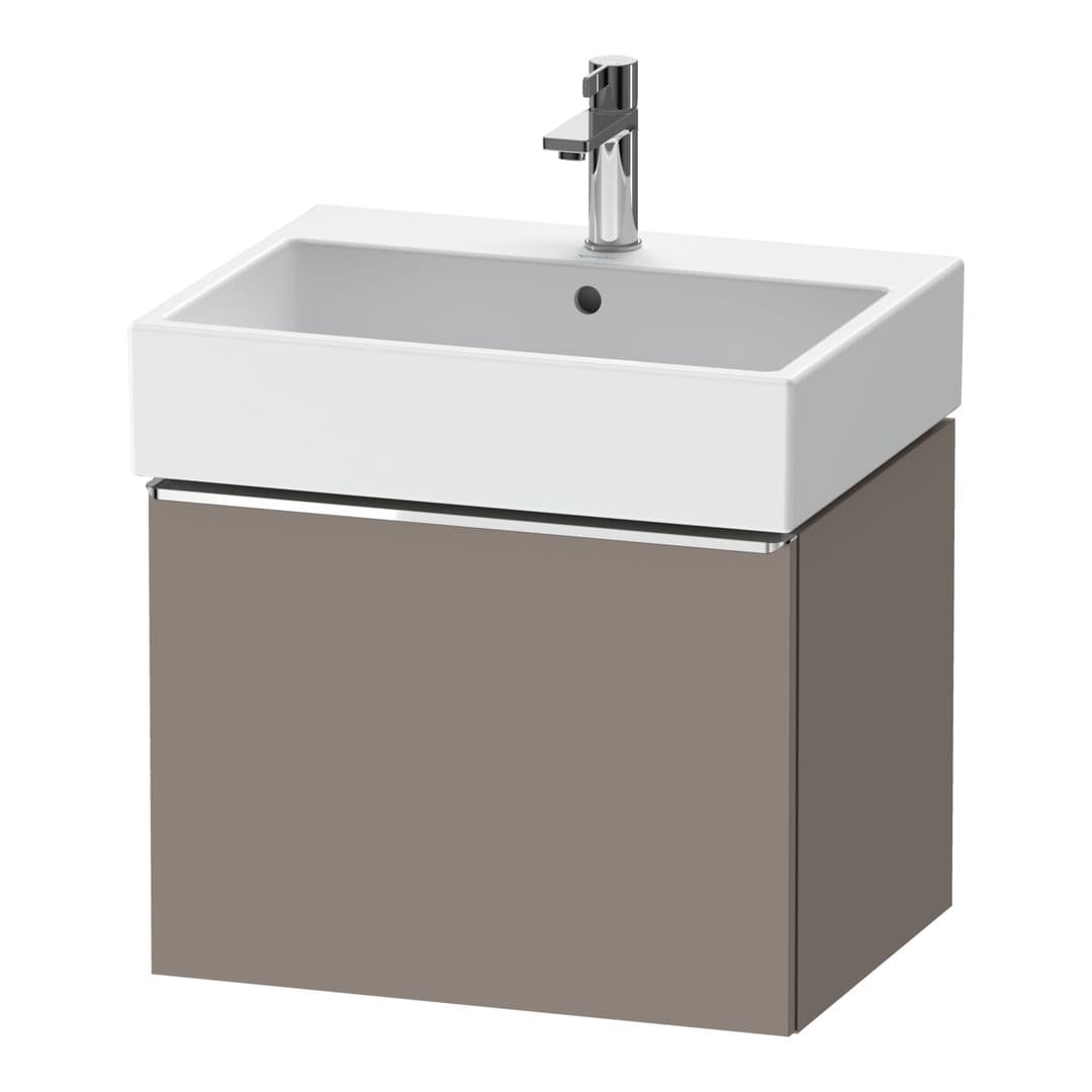 Duravit D-Neo – Έπιπλο Νιπτήρα – 584 mm, 1 συρτάρι, νιπτήρας κέντρο, 584 x 442 x 440 mm, Chrome High Gloss – Basalte Matt, Decor (DE4271010430000)
