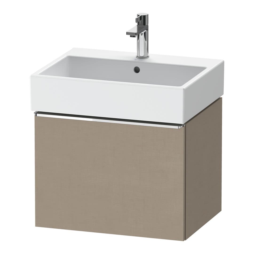 Duravit D-Neo – Έπιπλο Νιπτήρα – 584 mm, 1 συρτάρι, νιπτήρας κέντρο, 584 x 442 x 440 mm, Chrome High Gloss – Linen Matt, Decor (DE4271010750000)