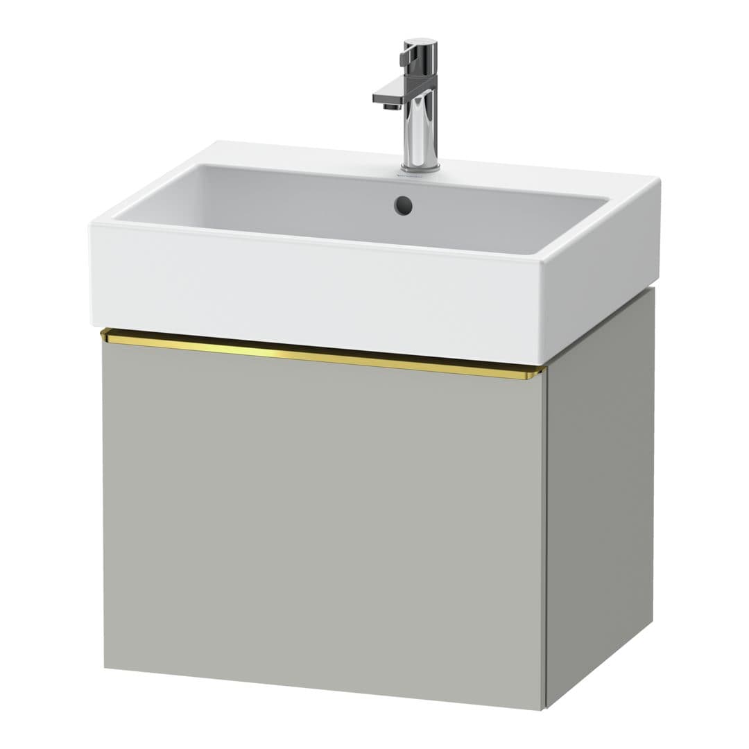 Duravit D-Neo – Έπιπλο Νιπτήρα – 584 mm, 1 συρτάρι, νιπτήρας κέντρο, 584 x 442 x 440 mm, Gold Polished – Concrete grey Matt, Decor (DE4271034070000)