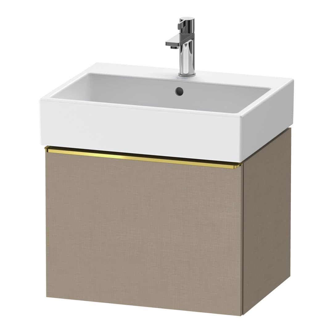 Duravit D-Neo – Έπιπλο Νιπτήρα – 584 mm, 1 συρτάρι, νιπτήρας κέντρο, 584 x 442 x 440 mm, Gold Polished – Linen Matt, Decor (DE4271034750000)